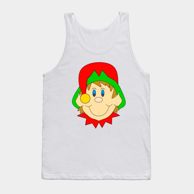 CUTE Elf Christmas Tank Top by SartorisArt1